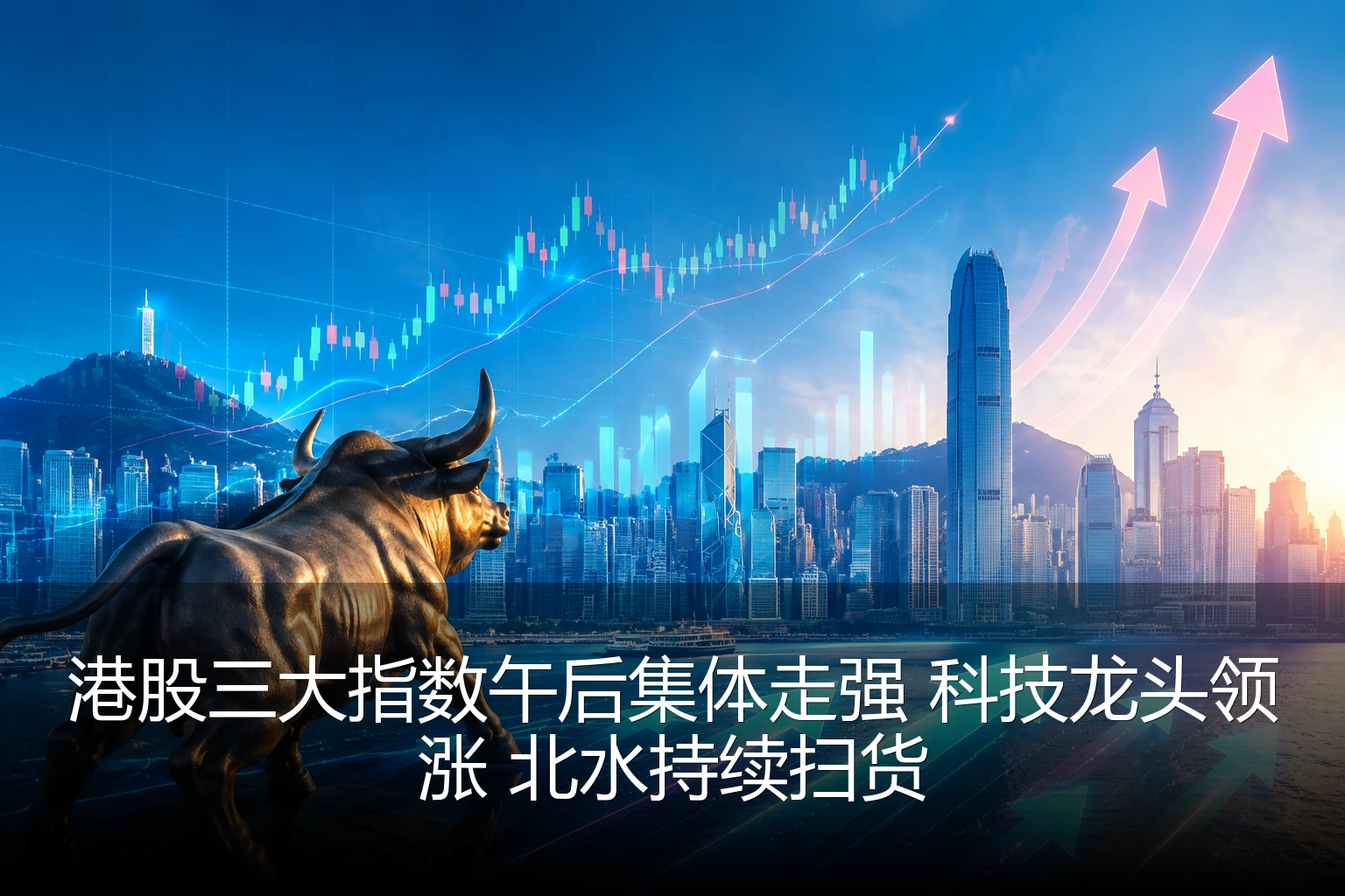 港股三大指数午后集体走强 科技龙头领涨 北水持续扫货