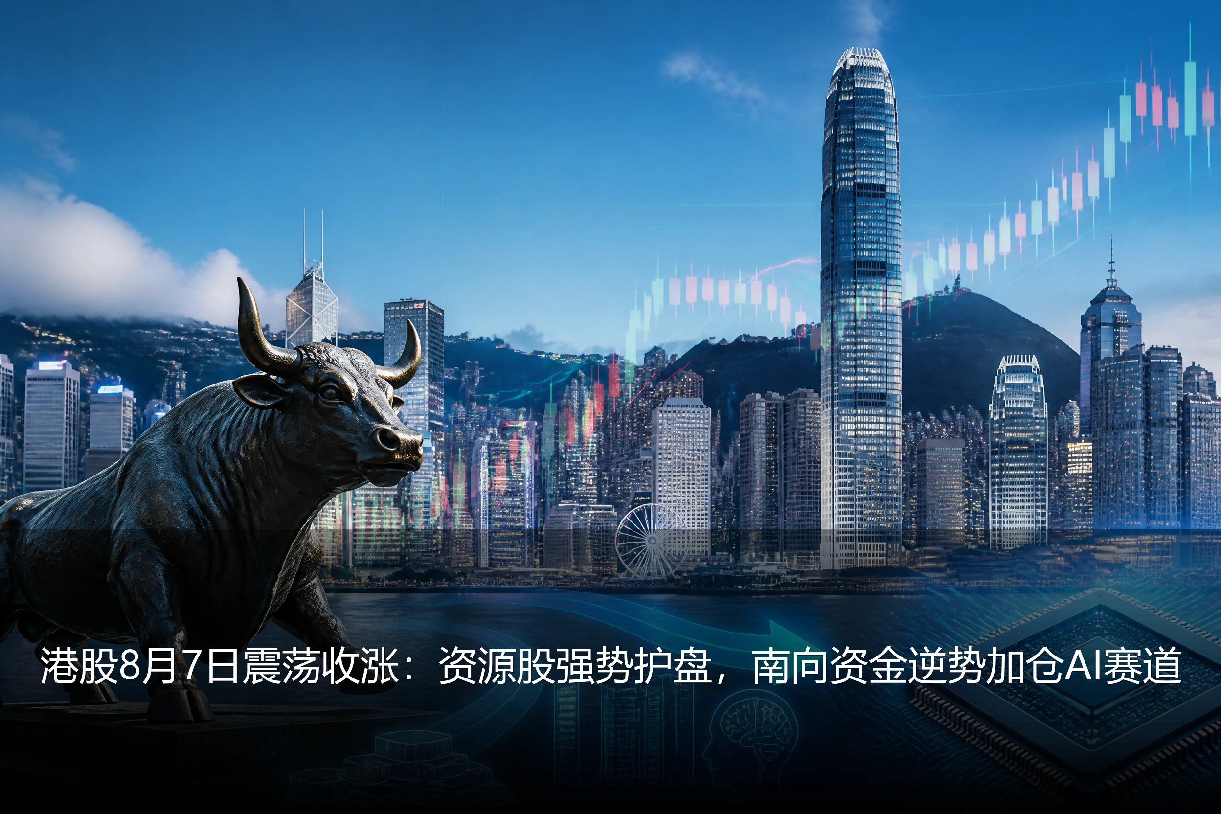 港股8月7日震荡收涨：资源股强势护盘，南向资金逆势加仓AI赛道
