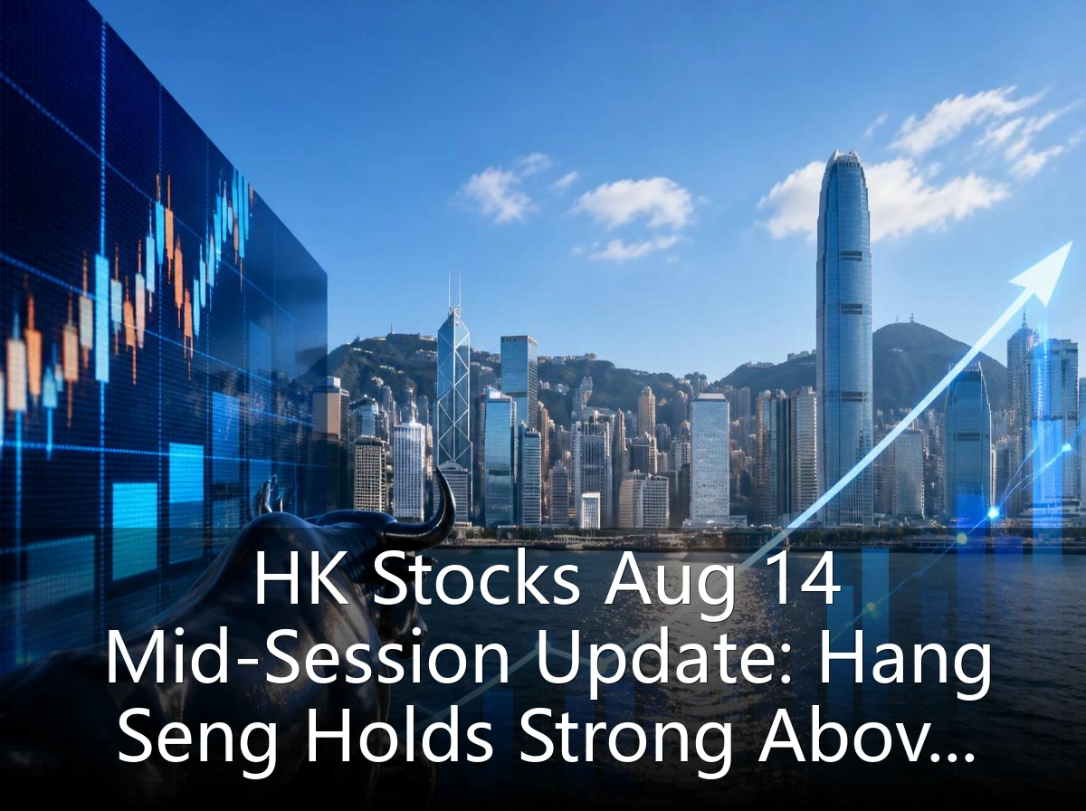 HK Stocks Aug 14 Mid-Session Update: Hang Seng Holds Strong Above 26,000, Tech and Financial Sectors See Faster Rotation