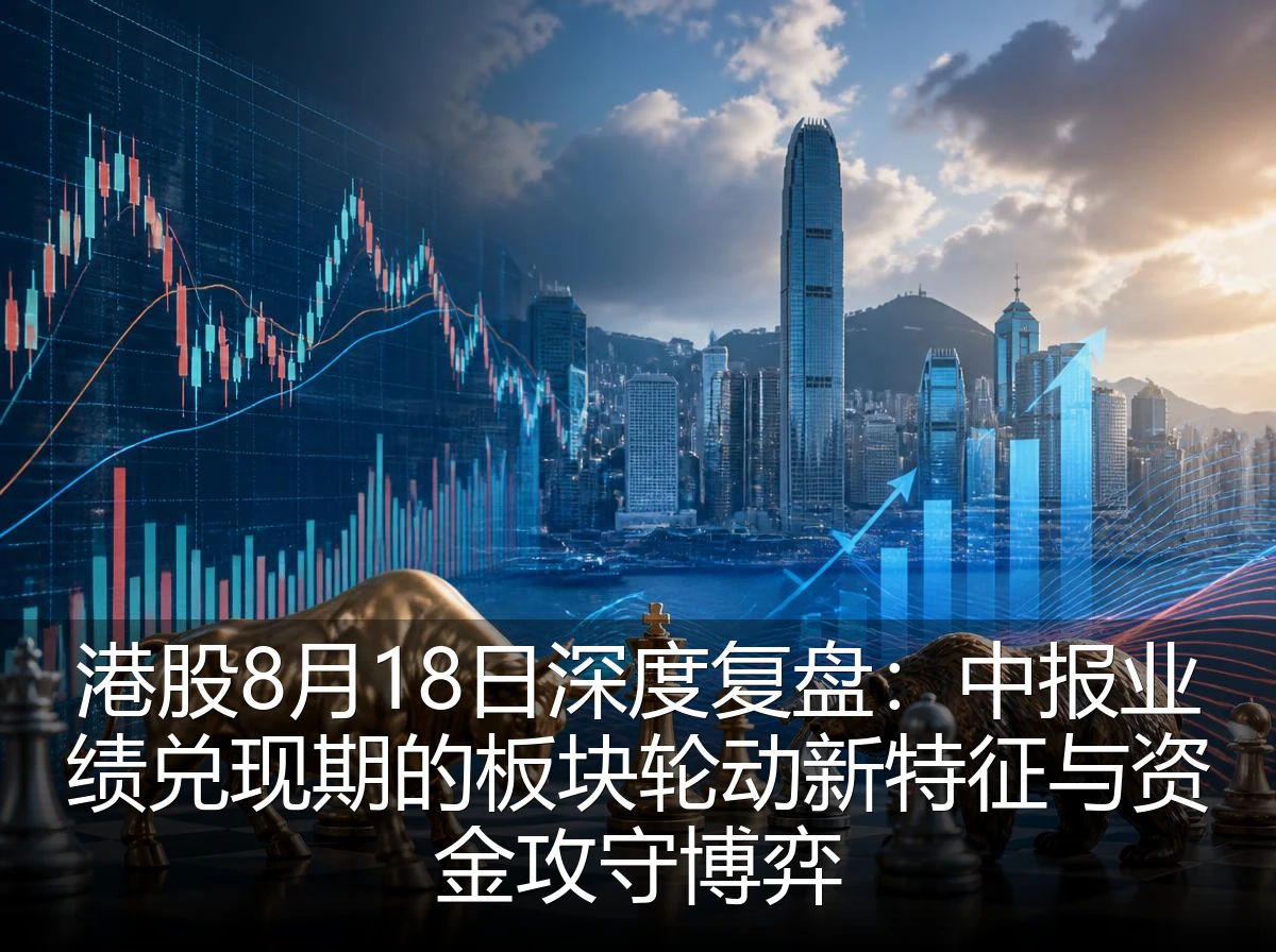 港股8月18日深度复盘：中报业绩兑现期的板块轮动新特征与资金攻守博弈