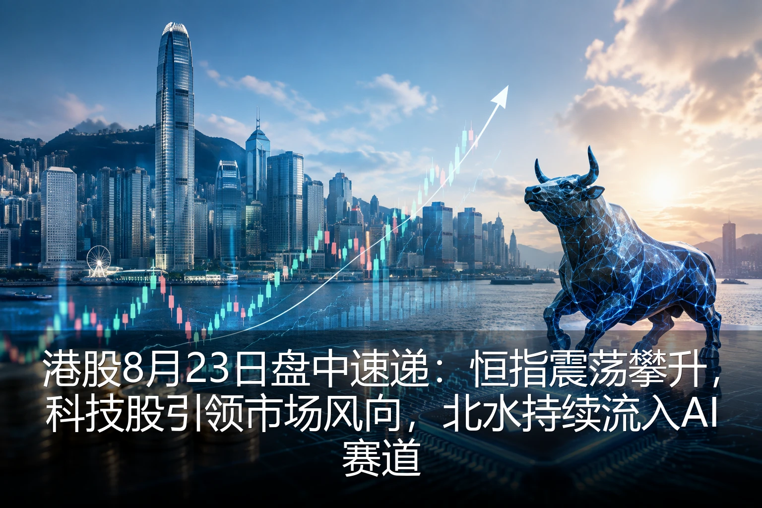 港股8月23日盘中速递：恒指震荡攀升，科技股引领市场风向，北水持续流入AI赛道