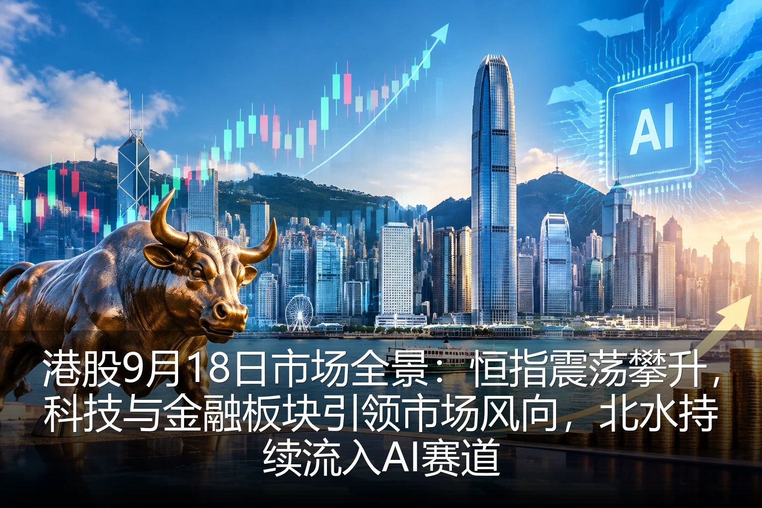 港股9月18日市场全景：恒指震荡攀升，科技与金融板块引领市场风向，北水持续流入AI赛道