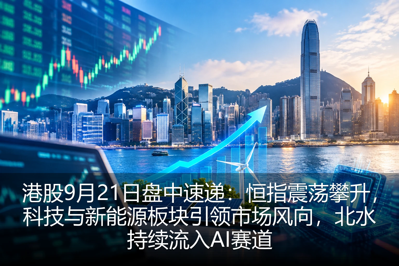 港股9月21日盘中速递：恒指震荡攀升，科技与新能源板块引领市场风向，北水持续流入AI赛道