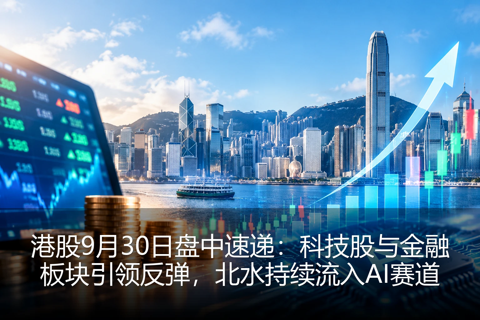 港股9月30日盘中速递：科技股与金融板块引领反弹，北水持续流入AI赛道