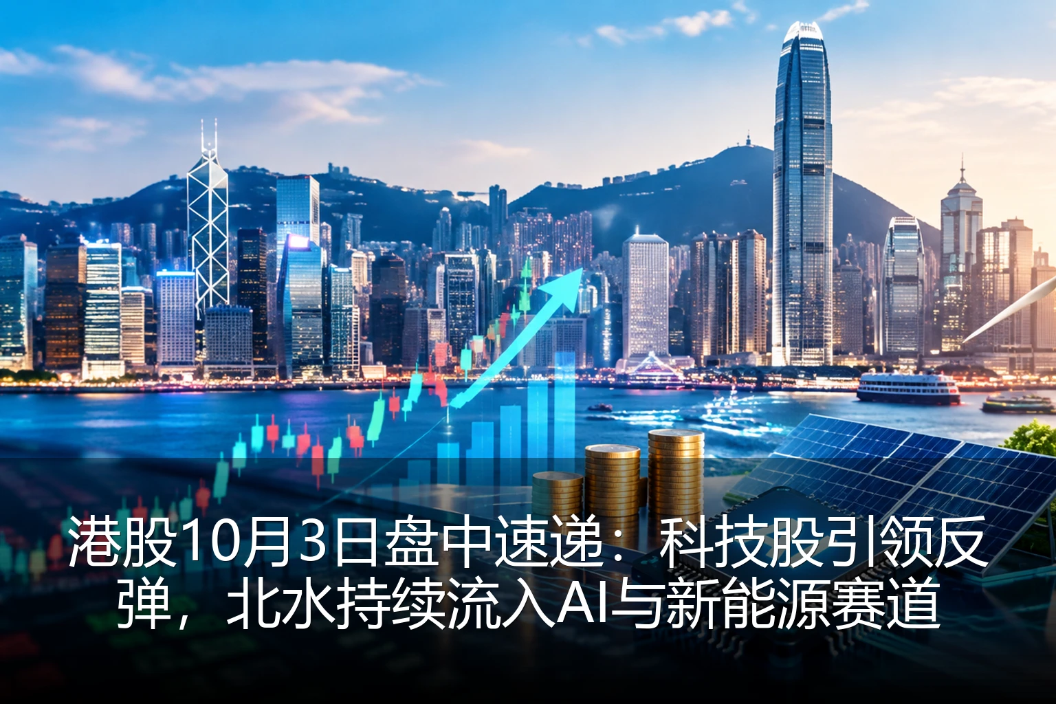 港股10月3日盘中速递：科技股引领反弹，北水持续流入AI与新能源赛道